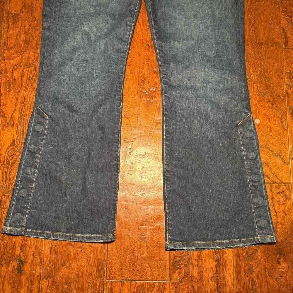FRAME Le Crop Mini Boot Leg Snap Ankle Jean Size 28 Meribel Wash - Picture 3 of 14